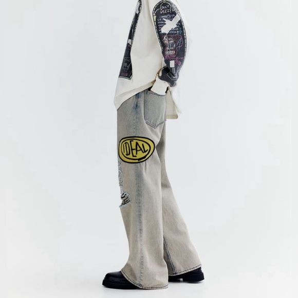 Hm Basquiat bootcut loose jeans - Picture 3 of 4